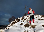 Tramonto invernale sul MONTE GIOCO (1366 m.) il 18 dicembre 2012